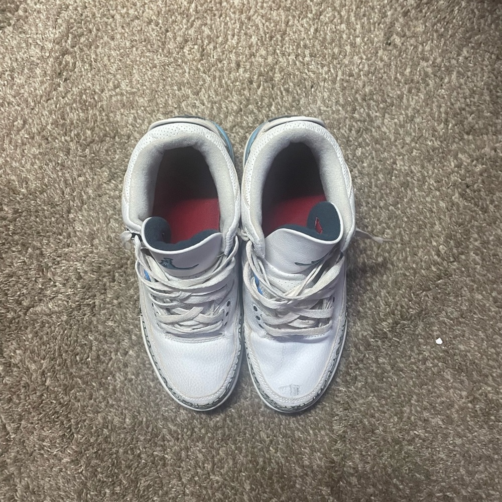 White and Blue Sneakers